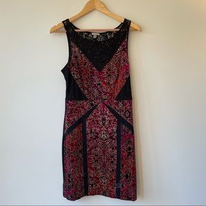 Ecote UO Brocade Dress with Lace